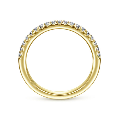14K Yellow Gold Diamond Matching Wedding Band