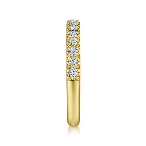 14K Yellow Gold Diamond Matching Wedding Band
