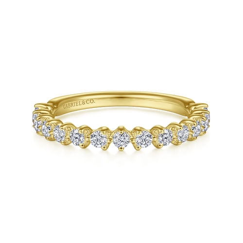 14K Yellow Gold Diamond Matching Wedding Band