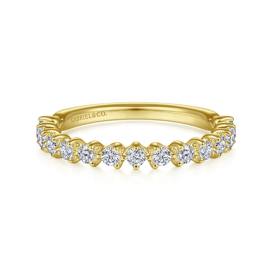 Gabriel - 14K Yellow Gold Diamond Matching Wedding Band