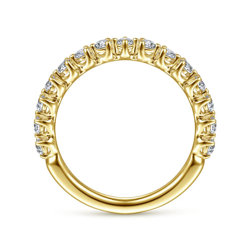 14K Yellow Gold Diamond Matching Wedding Band