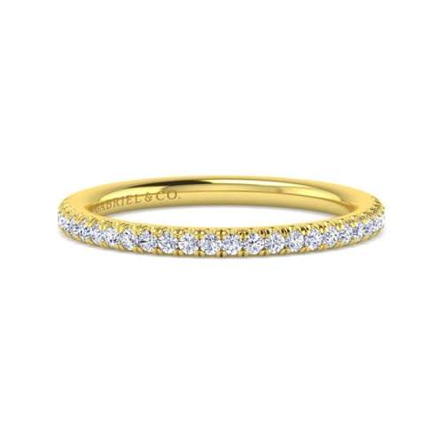 14K Yellow Gold Diamond Matching Wedding Band