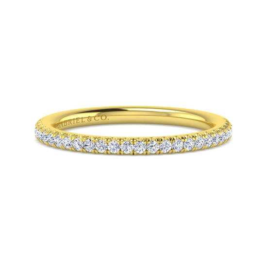 Gabriel - 14K Yellow Gold Diamond Matching Wedding Band