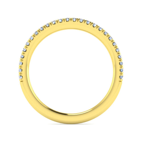14K Yellow Gold Diamond Matching Wedding Band