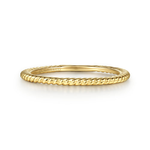 14K Yellow Gold Diamond Matching Wedding Band