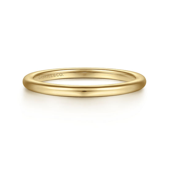 Gabriel - 14K Yellow Gold Diamond Matching Wedding Band