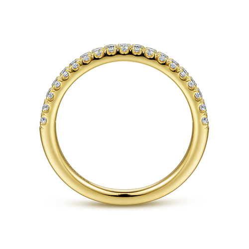 14K Yellow Gold Diamond Matching Wedding Band