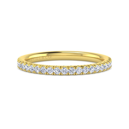 14K Yellow Gold Diamond Matching Wedding Band