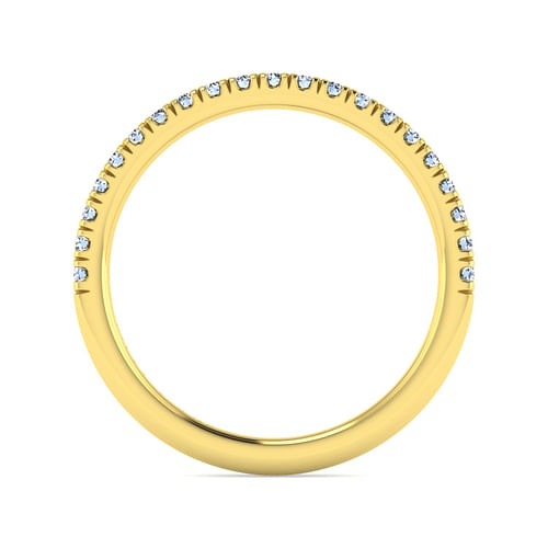 14K Yellow Gold Diamond Matching Wedding Band