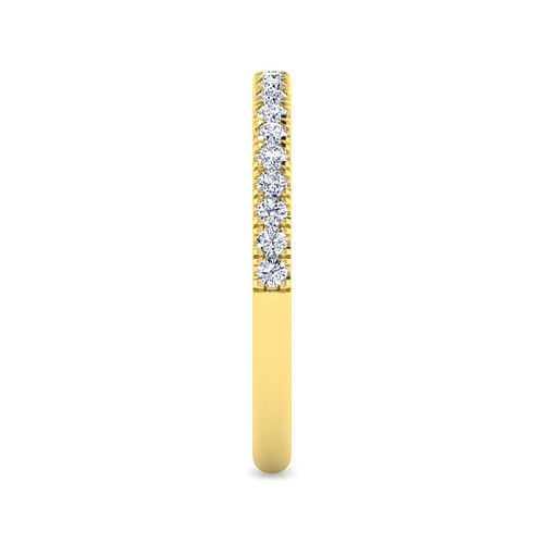 14K Yellow Gold Diamond Matching Wedding Band