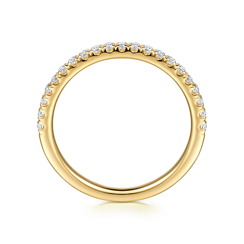 14K Yellow Gold Diamond Matching Wedding Band