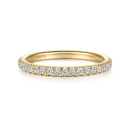 Gabriel - 14K Yellow Gold Diamond Matching Wedding Band