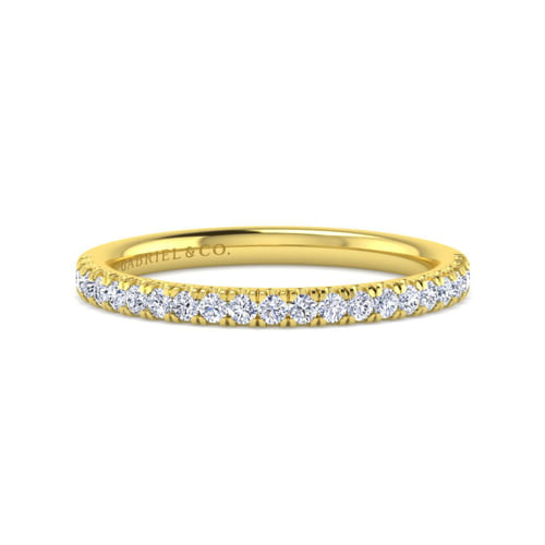 14K Yellow Gold Diamond Matching Wedding Band