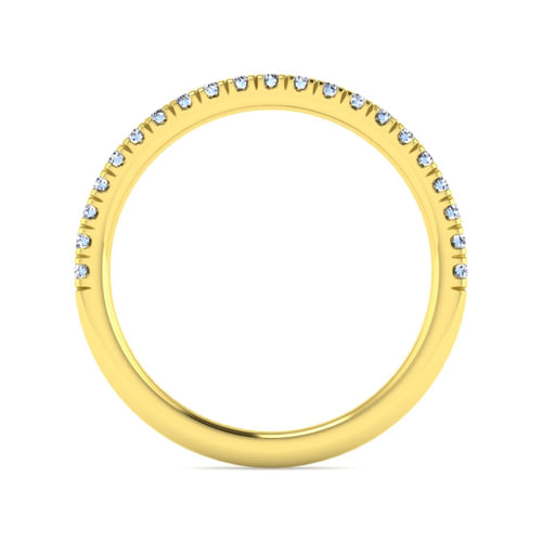 14K Yellow Gold Diamond Matching Wedding Band