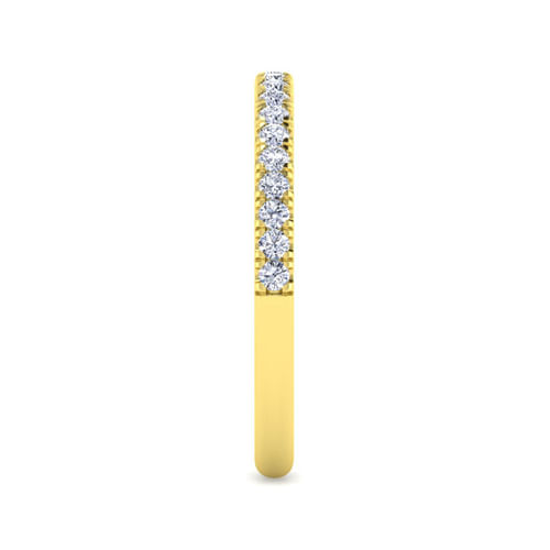 14K Yellow Gold Diamond Matching Wedding Band