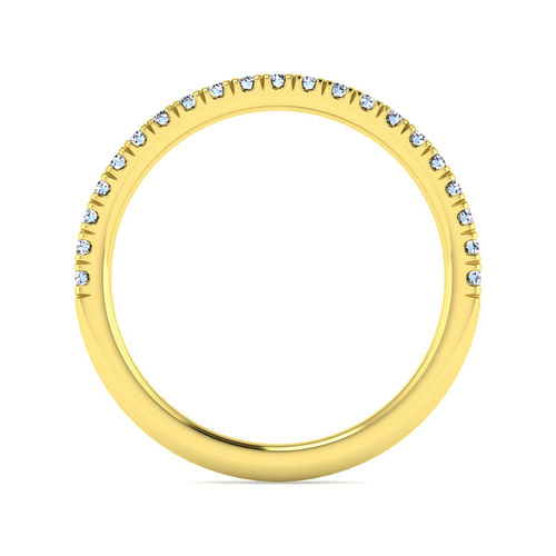 14K Yellow Gold Diamond Matching Wedding Band
