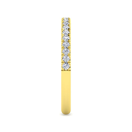 14K Yellow Gold Diamond Matching Wedding Band