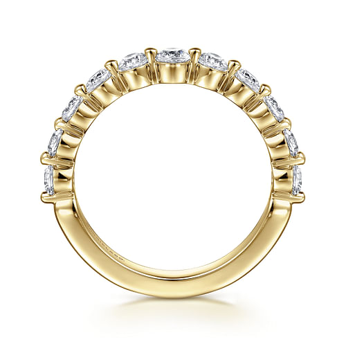 14K Yellow Gold Diamond Matching Wedding Band