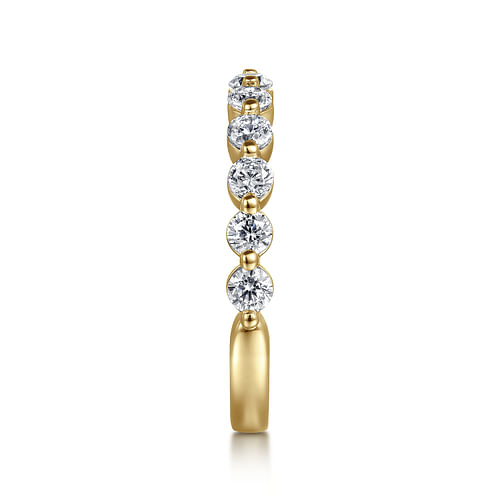 14K Yellow Gold Diamond Matching Wedding Band