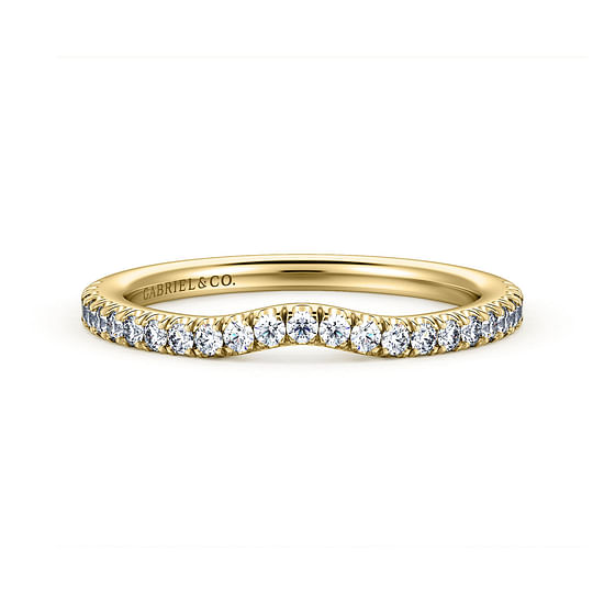 Gabriel - 14K Yellow Gold Diamond Matching Wedding Band