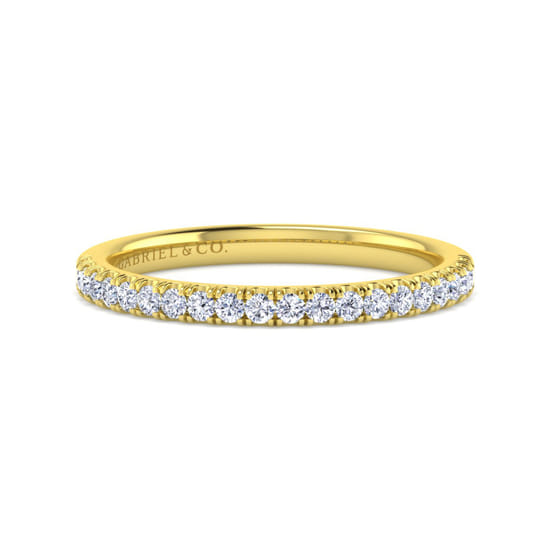 Gabriel - 14K Yellow Gold Diamond Matching Wedding Band
