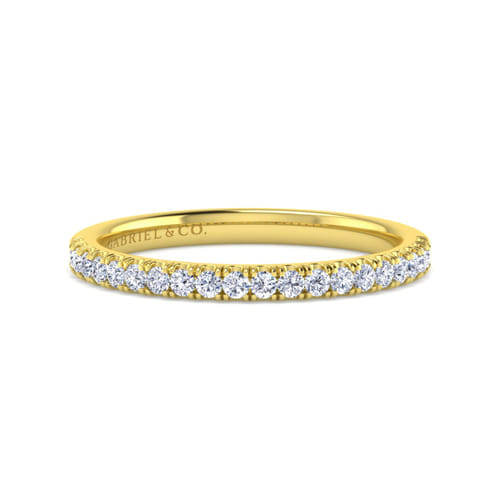 14K Yellow Gold Diamond Matching Wedding Band 14K Yellow Gold Diamond Matching Wedding Band