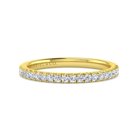 Gabriel - 14K Yellow Gold Diamond Matching Wedding Band Gabriel - 14K Yellow Gold Diamond Matching Wedding Band