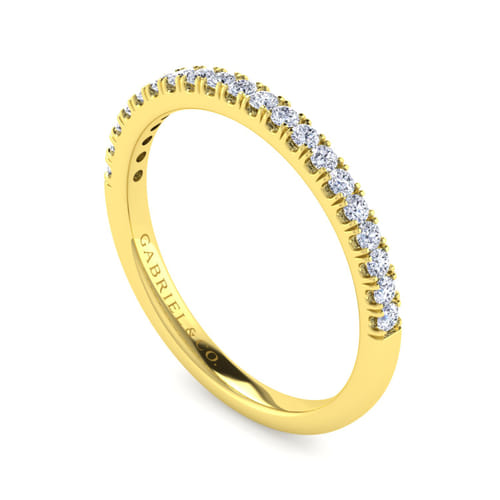 14K Yellow Gold Diamond Matching Wedding Band 14K Yellow Gold Diamond Matching Wedding Band