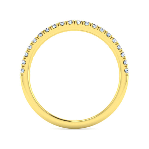 14K Yellow Gold Diamond Matching Wedding Band 14K Yellow Gold Diamond Matching Wedding Band