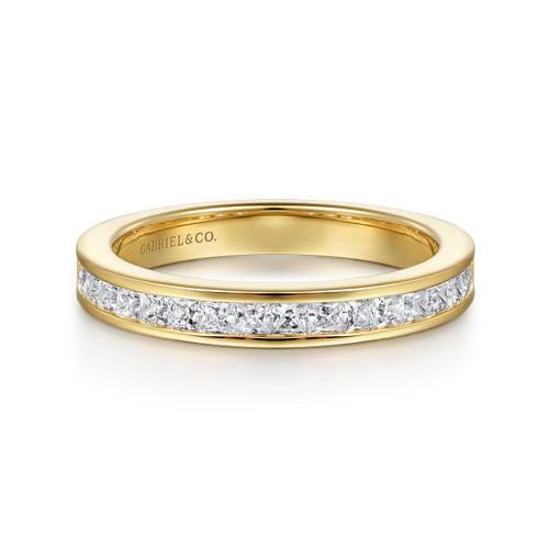 14K Yellow Gold Diamond Matching Wedding Band
