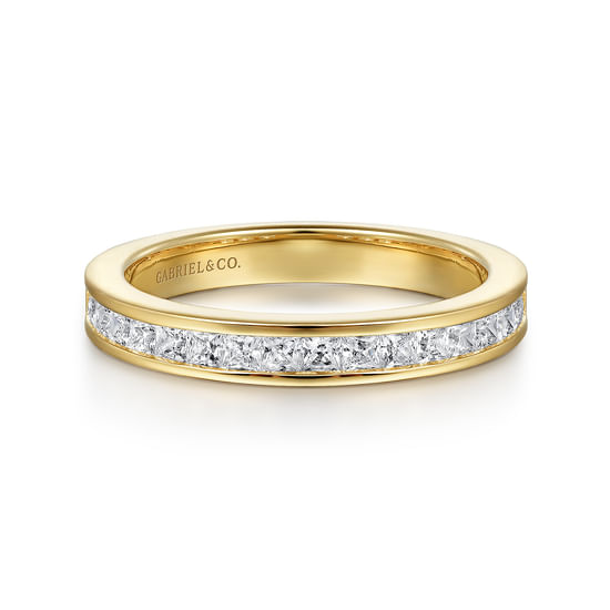 Gabriel - 14K Yellow Gold Diamond Matching Wedding Band