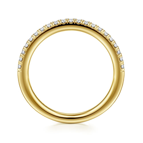 14K Yellow Gold Diamond Matching Wedding Band