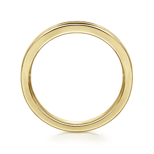 14K Yellow Gold Diamond Matching Wedding Band 14K Yellow Gold Diamond Matching Wedding Band