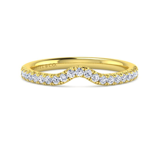 Gabriel - 14K Yellow Gold Diamond Matching Wedding Band Gabriel - 14K Yellow Gold Diamond Matching Wedding Band