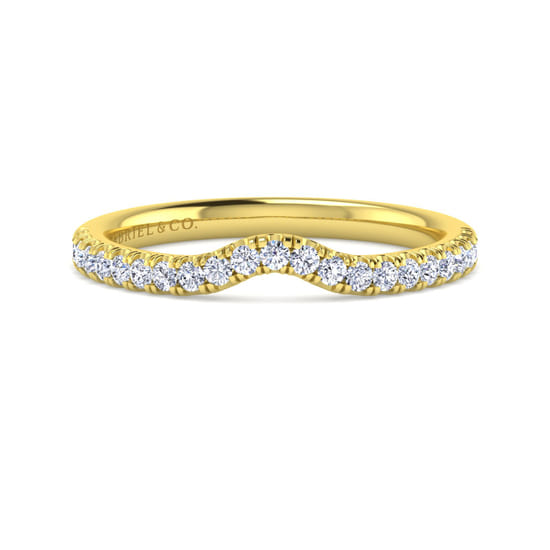 Gabriel - 14K Yellow Gold Diamond Matching Wedding Band