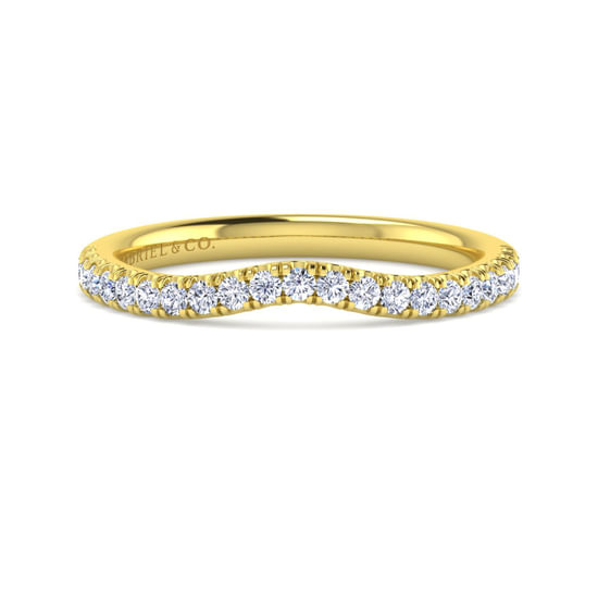 Gabriel - 14K Yellow Gold Diamond Matching Wedding Band