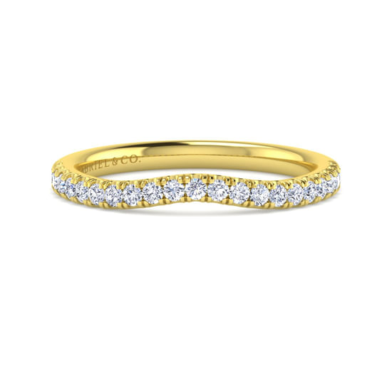 Gabriel - 14K Yellow Gold Diamond Matching Wedding Band