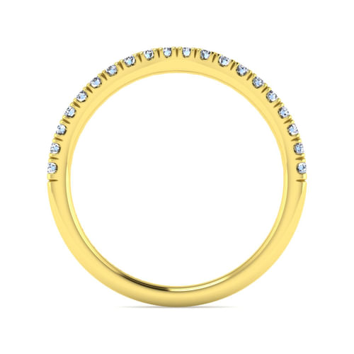 14K Yellow Gold Diamond Matching Wedding Band