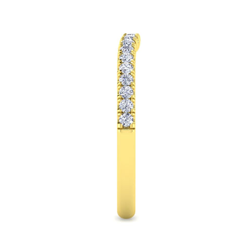 14K Yellow Gold Diamond Matching Wedding Band