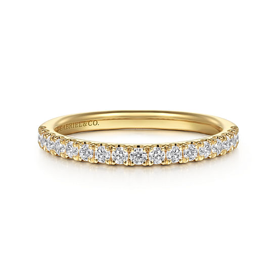 Gabriel - 14K Yellow Gold Diamond Matching Wedding Band