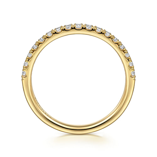 14K Yellow Gold Diamond Matching Wedding Band