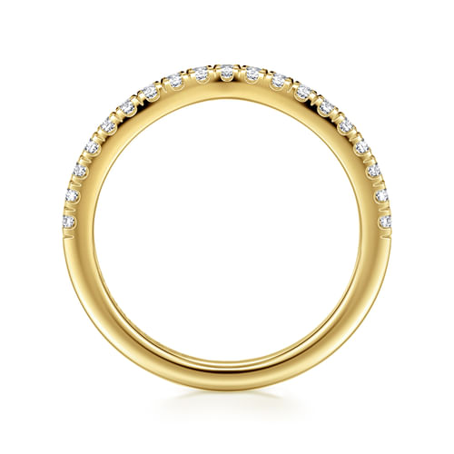 14K Yellow Gold Diamond Matching Wedding Band