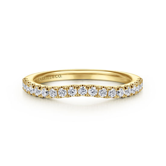 Gabriel - 14K Yellow Gold Diamond Matching Wedding Band