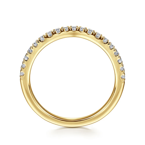 14K Yellow Gold Diamond Matching Wedding Band