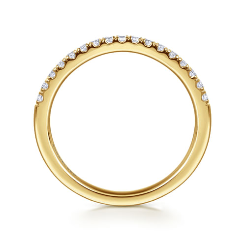 14K Yellow Gold Diamond Matching Wedding Band