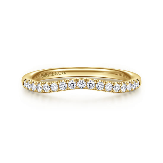 Gabriel - 14K Yellow Gold Diamond Matching Wedding Band