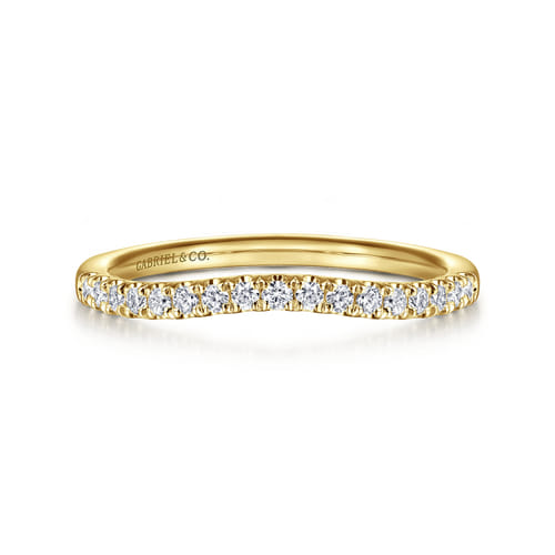14K Yellow Gold Diamond Matching Wedding Band 14K Yellow Gold Diamond Matching Wedding Band