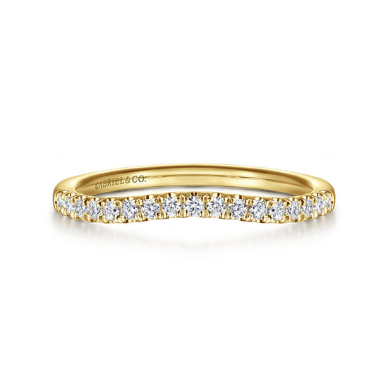 Gabriel - 14K Yellow Gold Diamond Matching Wedding Band Gabriel - 14K Yellow Gold Diamond Matching Wedding Band