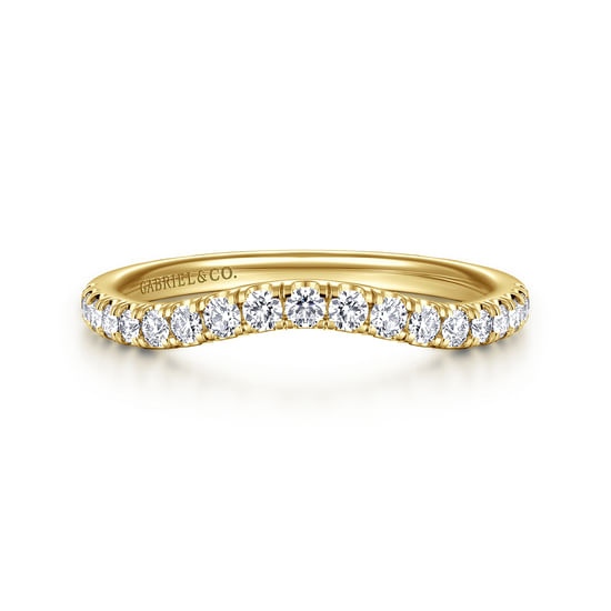 Gabriel - 14K Yellow Gold Diamond Matching Wedding Band