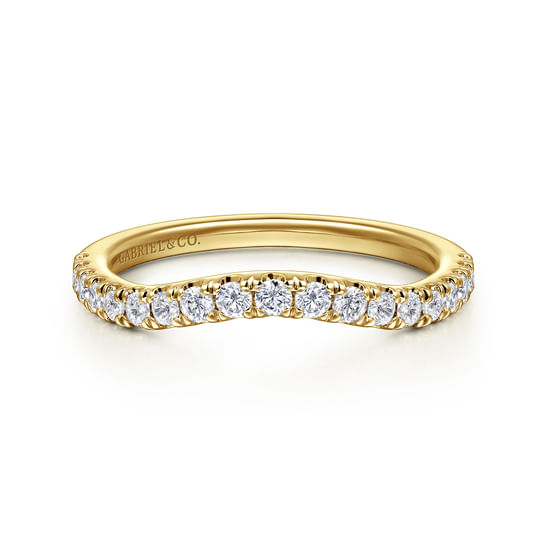 Gabriel - 14K Yellow Gold Diamond Matching Wedding Band